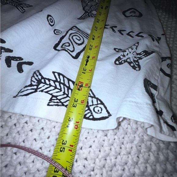 BABA Hawaii USA Women's Tank Dress Fish & Geometric Beach Sundress White Black S - Picture 8 of 8